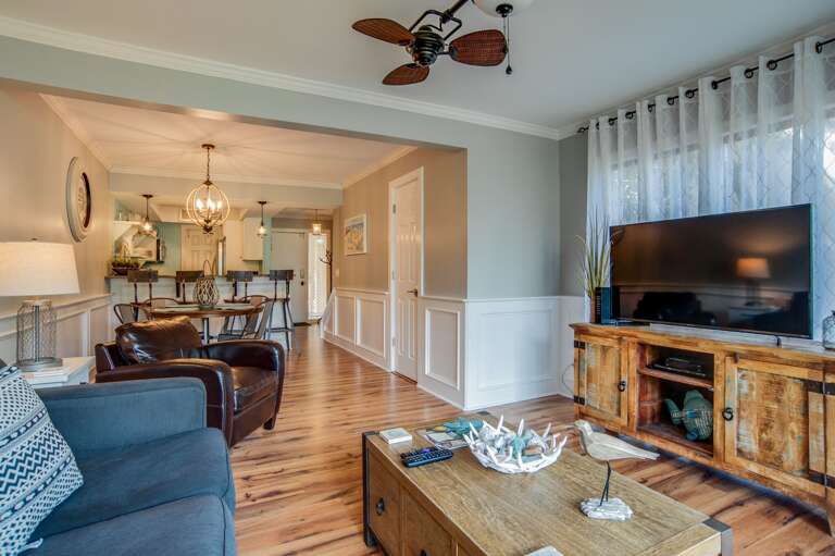 Interior With Living Room Furniture And Television Interior With Living Room Furniture And Television