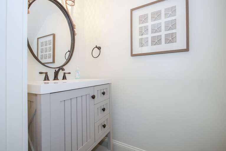 Half Bathroom on 1st Floor for guest. 