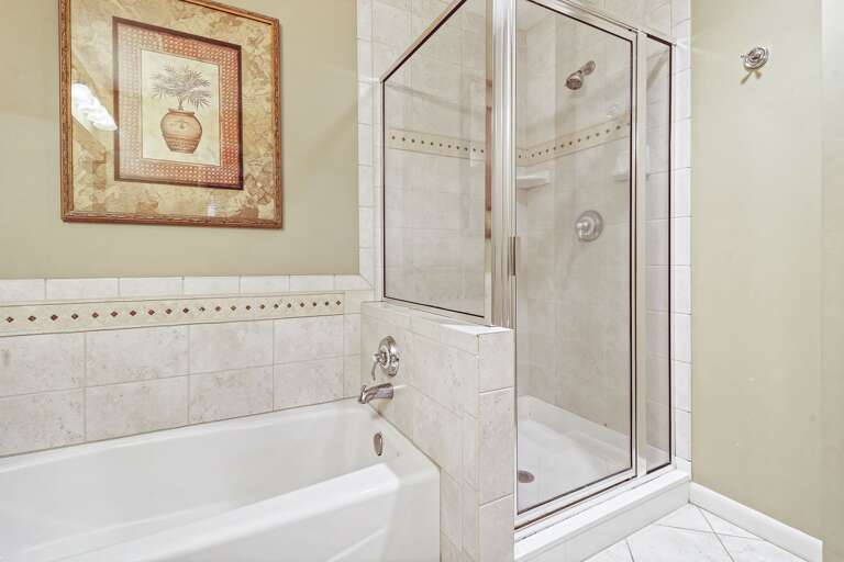 Shower/Tub in master bathroom