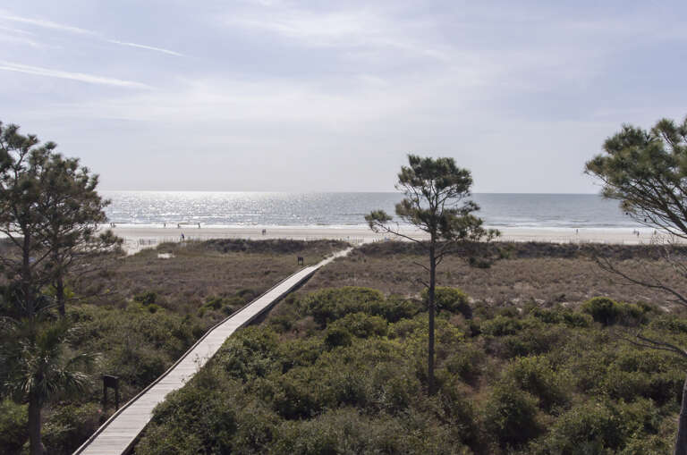 The walkway from the Hilton Head Beach Villa Complex to one of the most beautiful beaches on the East Coast of the United States.