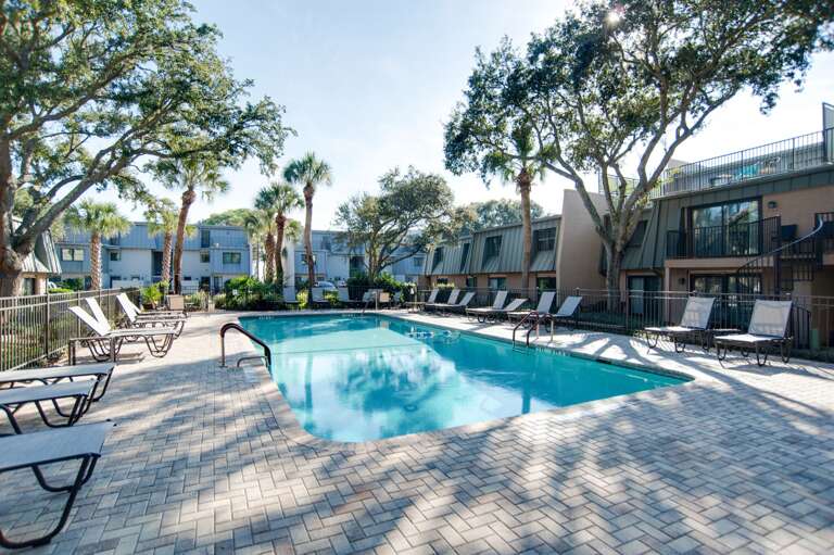 Pool is heated and is set up on an automatic timer so when outside temperatures drop below 84 degree's the heater will heat the pool.  The pool is closed in the off season months (December, January and February).