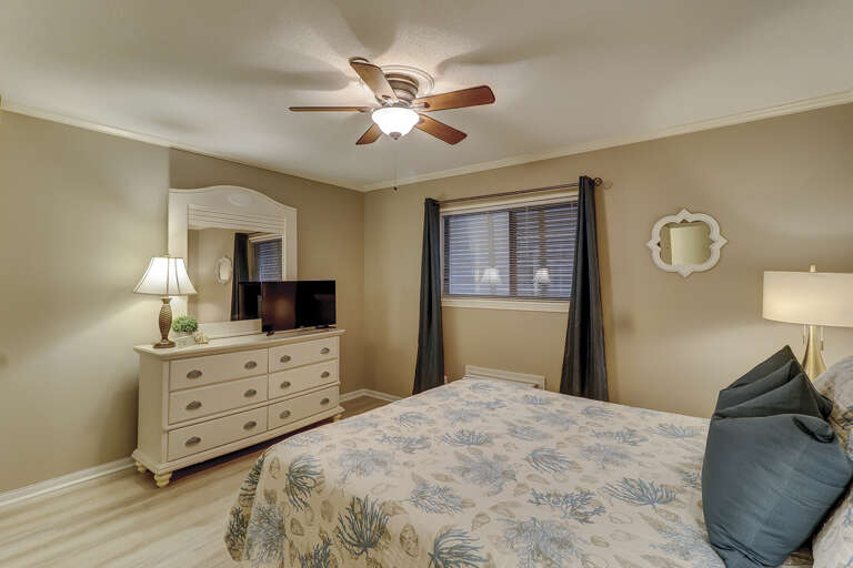 Master bedroom with ample closet space