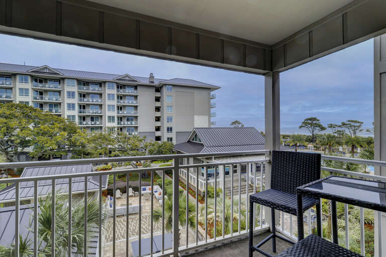 View from balcony*** Picture does not depict the pool available for this rental. Pool shown is the Hilton's pool.*****