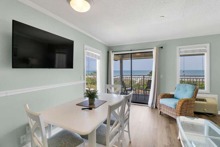 Have your meals and enjoy the Oceanfront view!