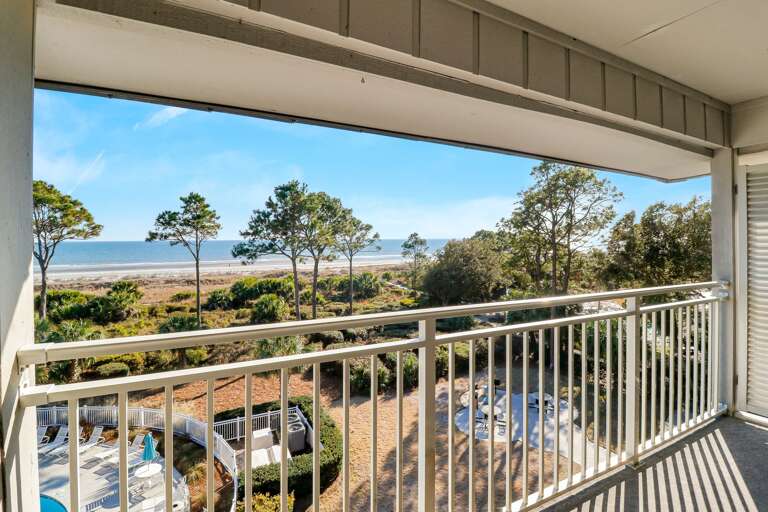 A spectacular view from the oceanfront balcony.