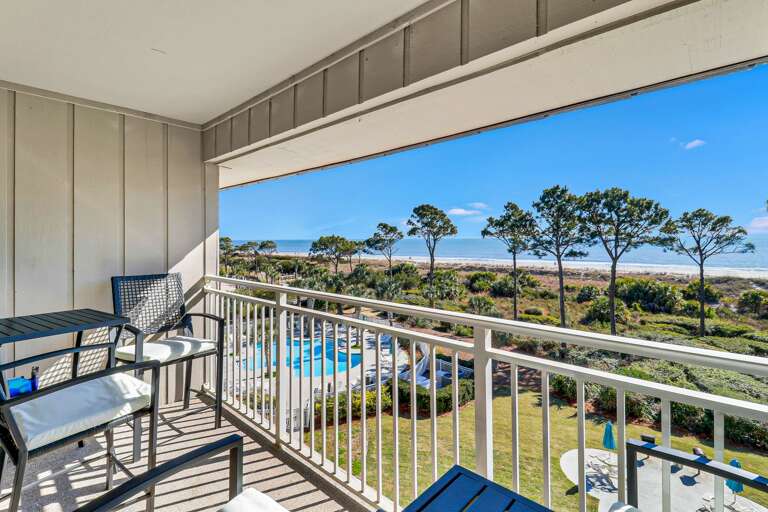 Beautiful view of the ocean, dunes and pool!