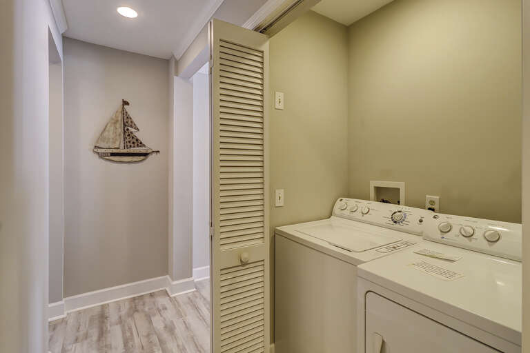Main beach house laundry area.