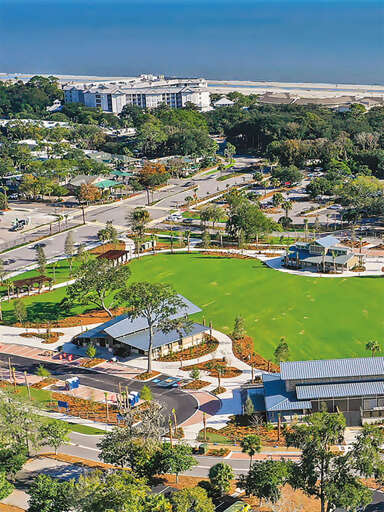 This ariel view of this beautiful park is just a short walk down the beach form Seascape villas.