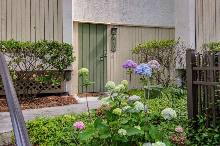 Front door entrance .
