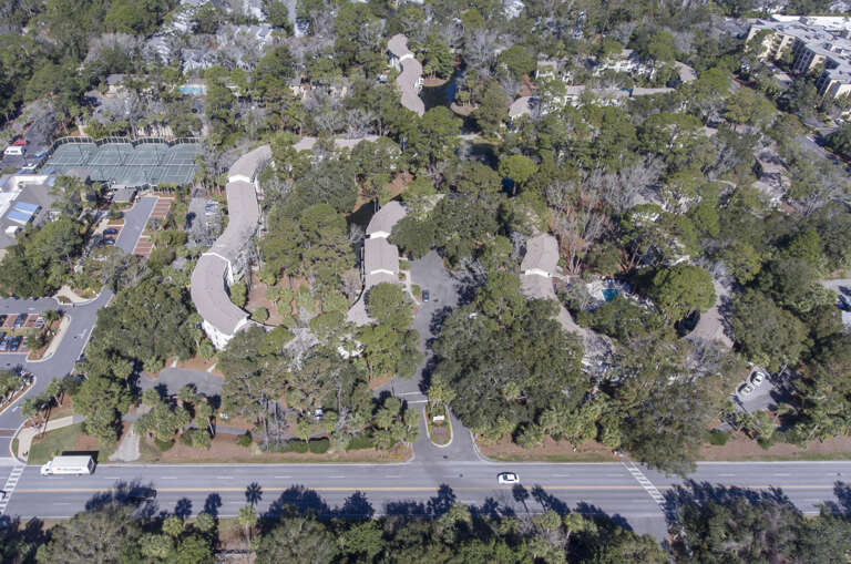 Aerial View of SeaScape Villas.