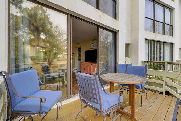 Sunny Deck off the living room to add to your living space!