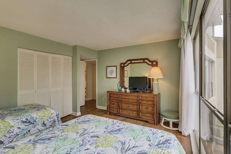 Guest bedroom with two full beds