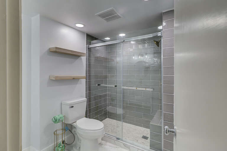 Fabulous renovated bathroom & walk in shower. 