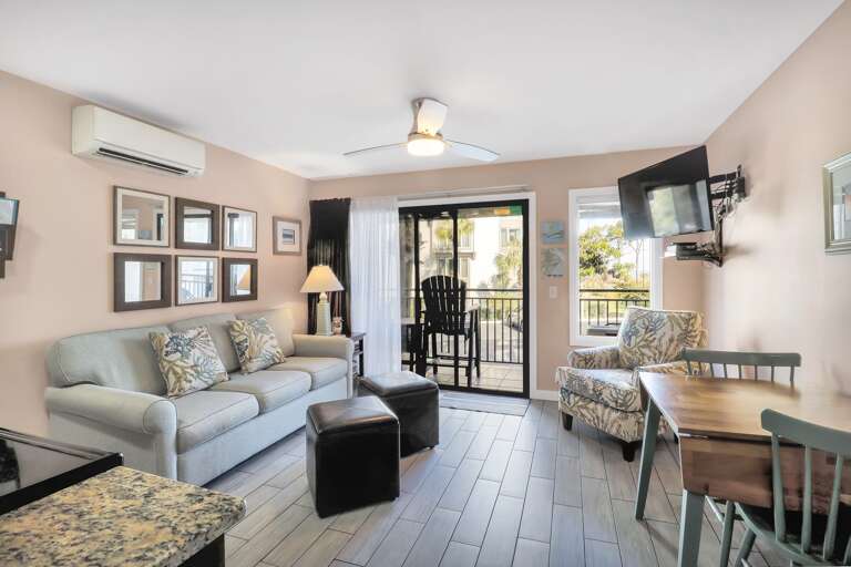 All new wood tile covers the entire villa.