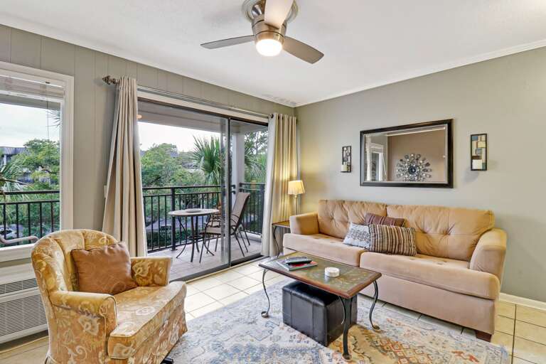 Living area has lots of natural light as it leads out to
your outdoor balcony.   