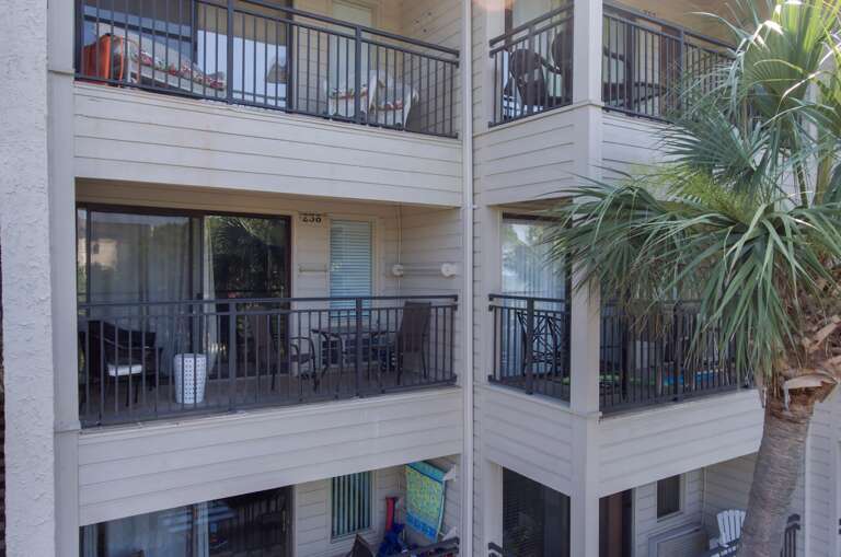 View of Seaside Villa 238's balcony.