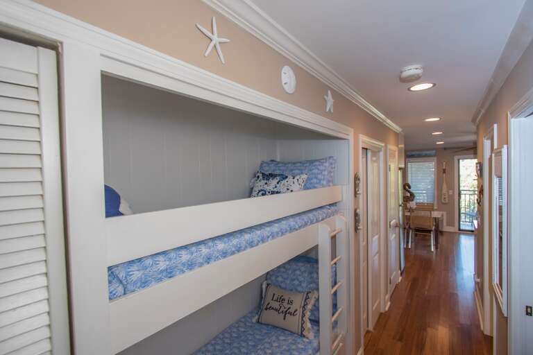 Entry hallway bunk beds.