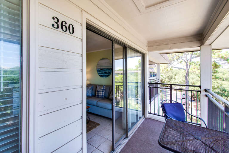 Balcony off the living room