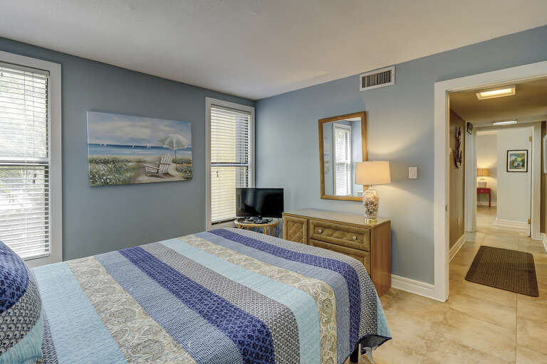 lots of natural light.  queen bed with TV lots of natural light.  queen bed with TV