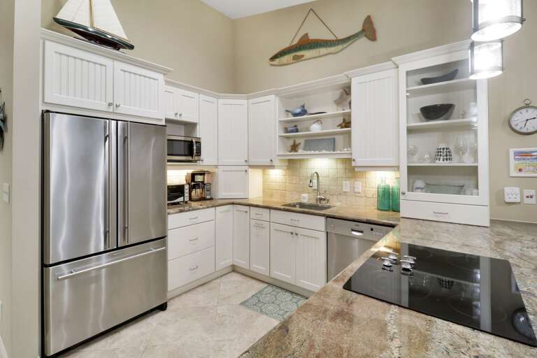 Beautiful updated kitchen with stainless appliances and a toaster oven will make cooking a dream. 