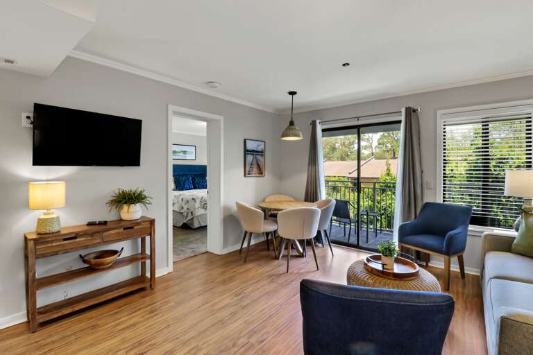 Plenty of space to watch your flat screen TV in this new 