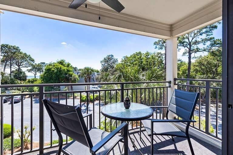 Beautiful ocean side view. Perfect for your morning coffee or an afternoon cocktail.