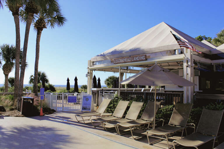 Loggerhead Landing is a public grill and bar that is along the walking path to the beach of the Seascape Villas. You can enjoy good food, a refreshing drink, and views of the ocean.  