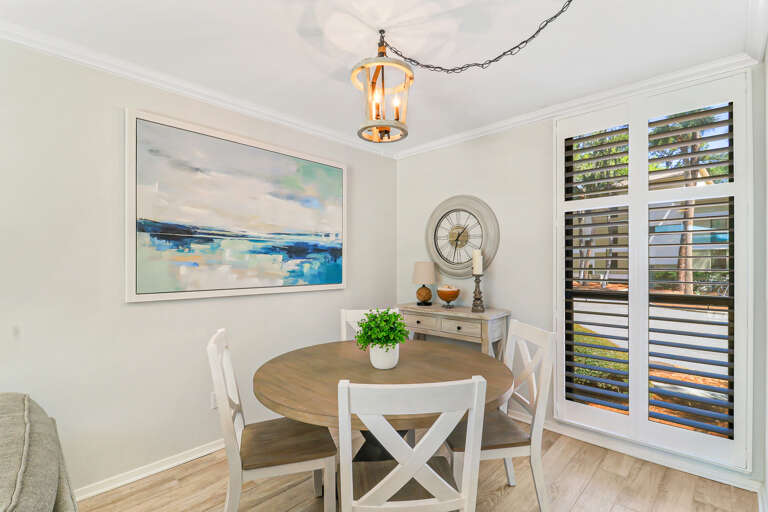 The dining space is a great place to enjoy a meal or just hang out!