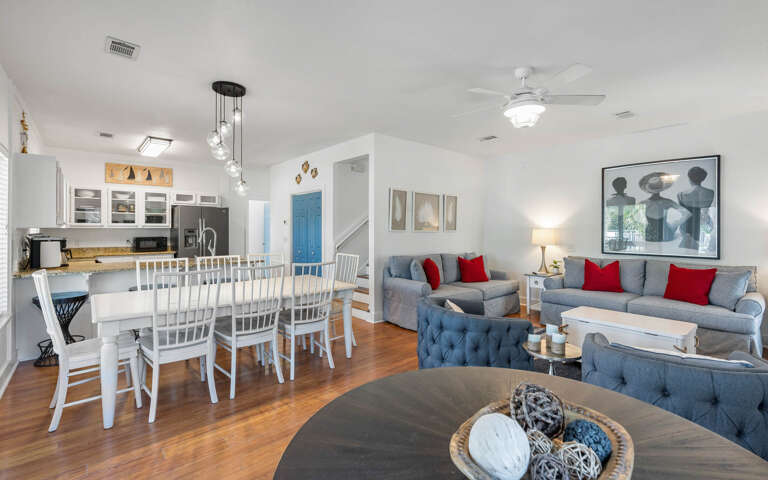 Your open-concept living space flows seamlessly from kitchen to dining to lounge, perfect for gathering with loved ones in comfort.