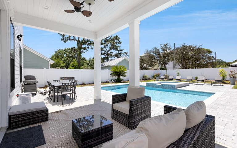 Patio With Furniture And Pool Patio With Furniture And Pool