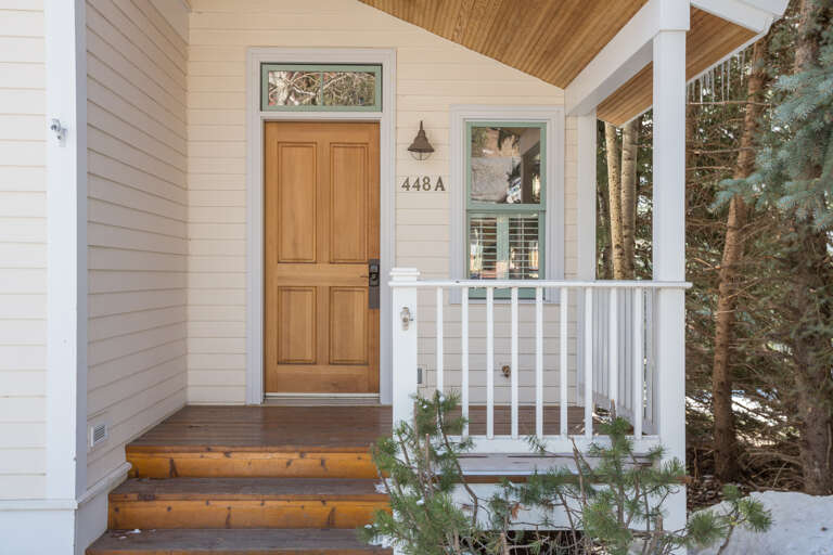 Porch and entrance to 448 'A' West Pacific