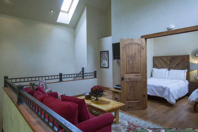 Loft living area looking into 4th guest room. Loft living area looking into 4th guest room.