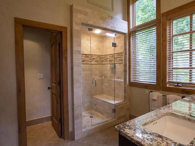 Newly remodeled Master Bathroom with new steam shower.
