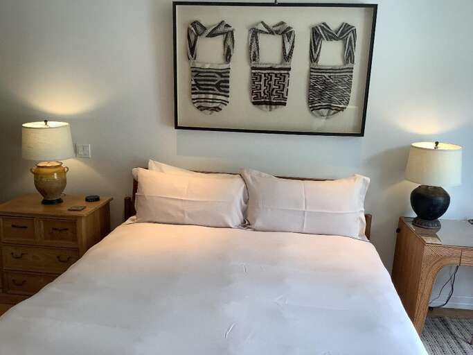 Master bedroom suite with King bed Master bedroom suite with King bed