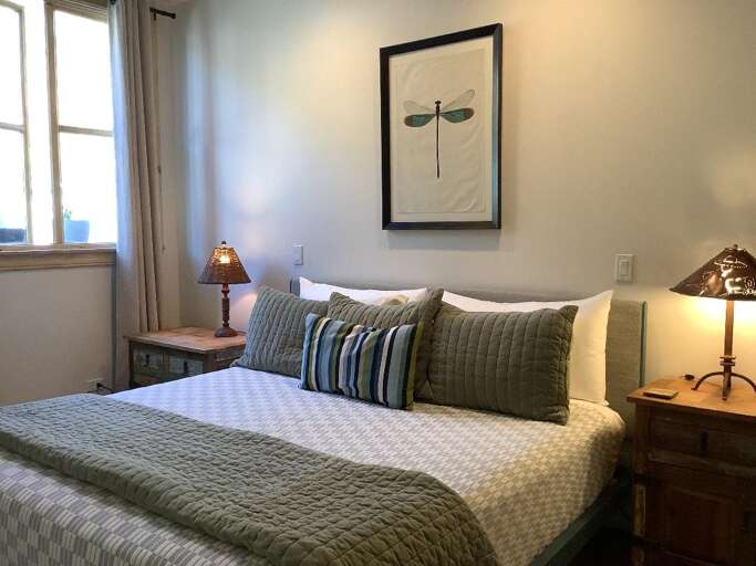 Guest bedroom #2. King bedroom with ensuite bathroom. All brand new linens in every bedroom. Guest bedroom #2. King bedroom with ensuite bathroom. All brand new linens in every bedroom.