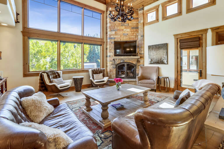 The living area is a wonderful space filled with natural light. A perfect gathering place.
