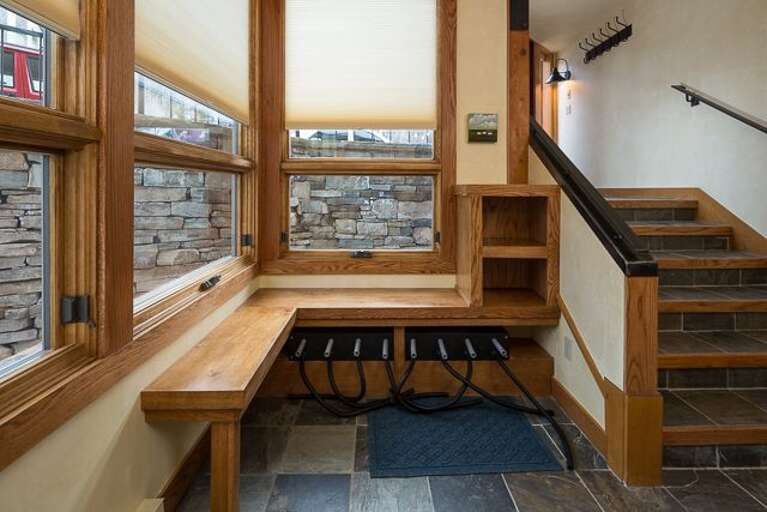 Nice amenity - ski boot dryers.