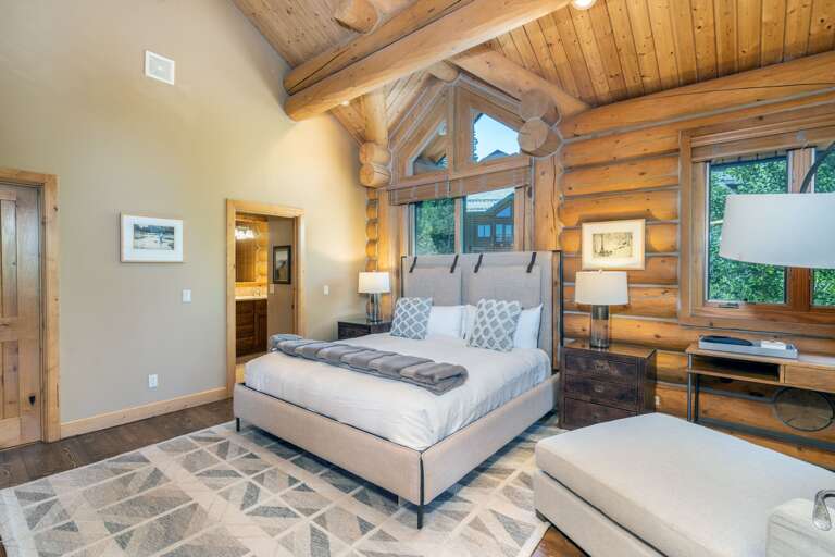 Main Level (off Kitchen/living/dining)- Large and luxurious 2nd Master suite with King bed.