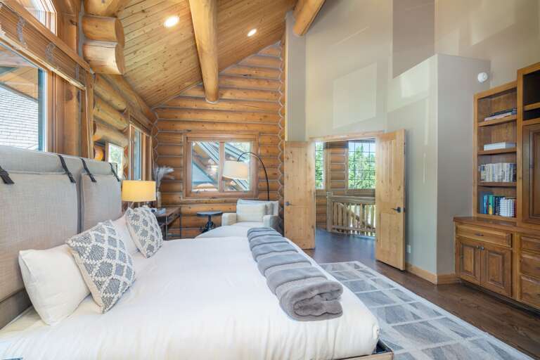 2nd Master suite with King bed and sitting area on second floor.