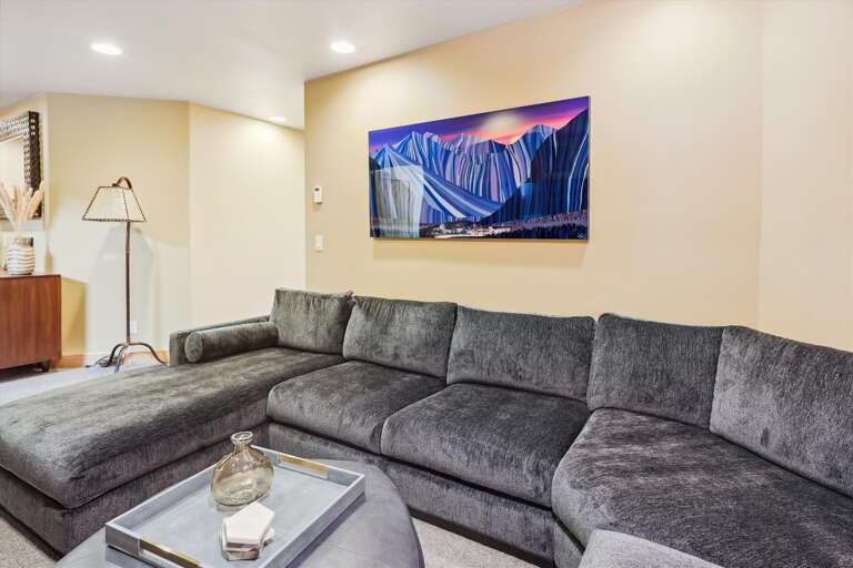 Lower Level living area - There are two King bedroom suites on this floor.