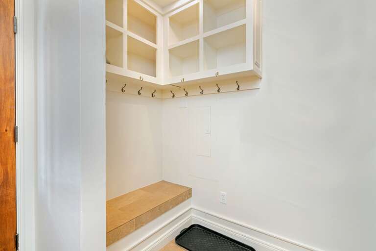 Mudroom area with room for all your gear. Mudroom area with room for all your gear.