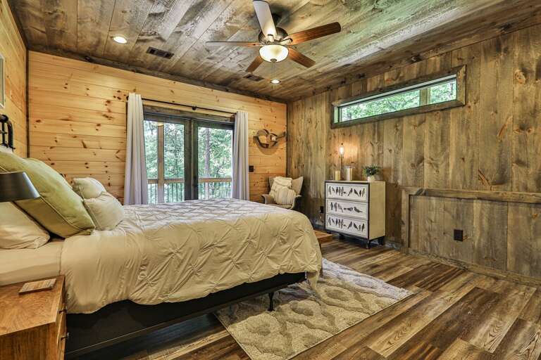 Bedroom on Lower Level with Queen