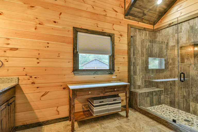 Main Floor Bath with Custom Tile Shower