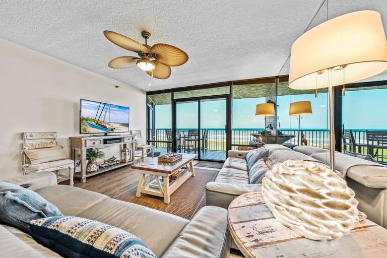 Welcome to Chadham by the Sea 219 – a stunning 3-bedroom, 2-bathroom direct oceanfront condo located on the no-drive section of New Smyrna Beach