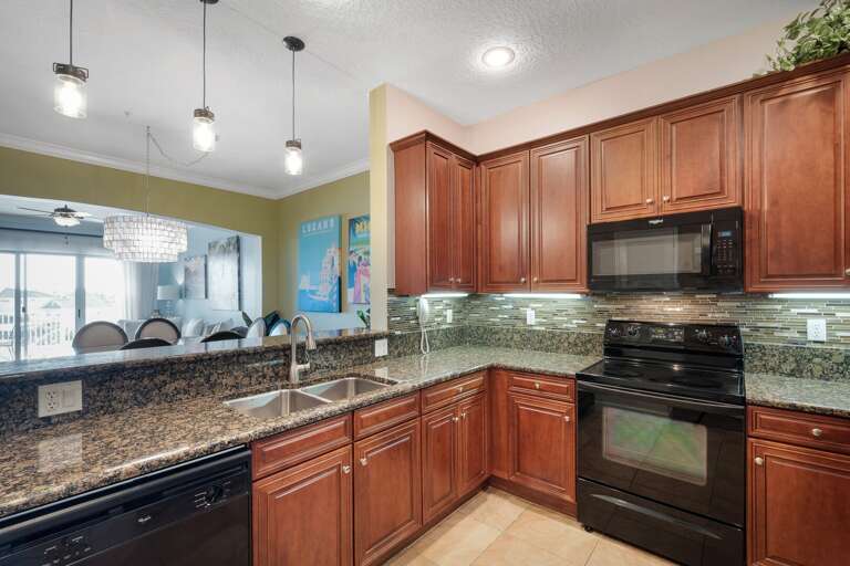 The kitchen is fully stocked with everything you need to cook during your vacation The kitchen is fully stocked with everything you need to cook during your vacation