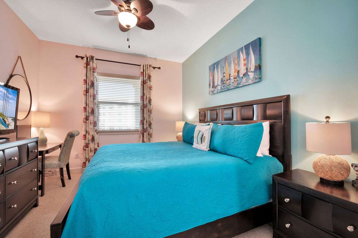 A rare find—guest bedroom featuring a king bed A rare find—guest bedroom featuring a king bed