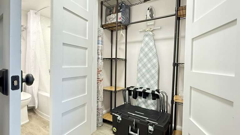 The condo is stocked with essentials, including an iron and ironing board for your convenience The condo is stocked with essentials, including an iron and ironing board for your convenience