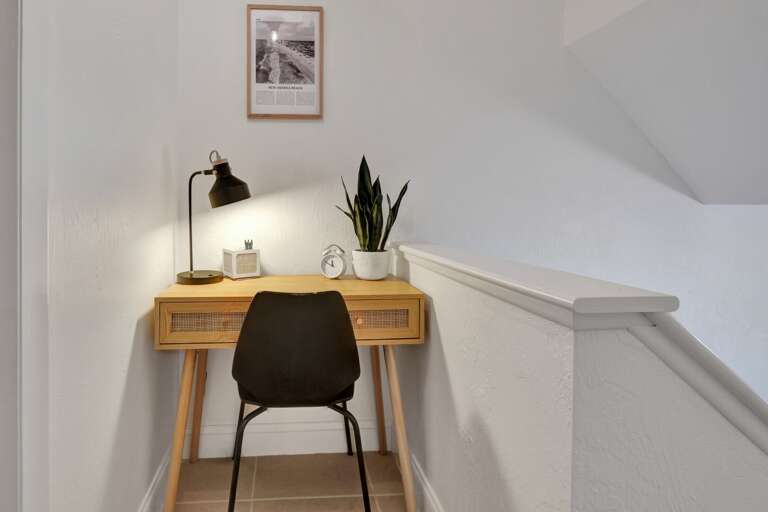 Stay productive with a dedicated work station that combines comfort and convenience during your stay.