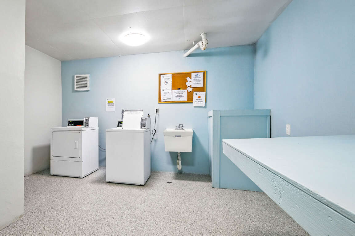 Shared onsite laundry room Shared onsite laundry room