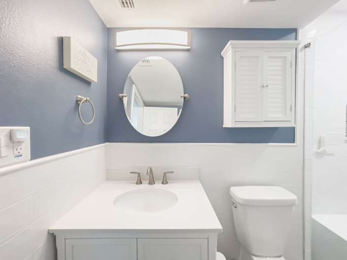 Bright bathroom Bright bathroom